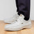 Marco Di Milano Crater White exotic sneaker, front angle view
