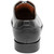 Heel and back view of the Florsheim Sorrento Lux black leather dress oxford