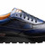 Mezlan Arkley blue sneaker, three-quarter view on white background
