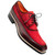Mezlan Summit burgundy derby, apron-toe and welt stitching detail