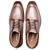 Mezlan Boreal taupe boot, top-down view showing padded ankle collar