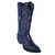 Los Altos Men's Navy Blue Teju Lizard Skin J-Toe Boots