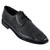 Los Altos Black Genuine All-Over Crocodile Belly & Lizard Shoes