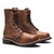 Bonanza Brown Full-Grain Oiled Leather Logger Boots