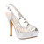 Lady Couture Dream Silver Jeweled Mesh Sling Back Heels
