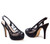 Lady Couture Dream Black Jewled Mesh Sling Back Heels Lady Couture Dream Black Jewled Mesh Sling Back Heels
