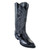 Los Altos Men's Black Eel Skin J Toe Boots 