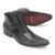 Los Altos Black Genuine Lizard Men's Ankle Boots