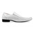 Stacy Adams Templin White Bike Toe Slip-On Loafers