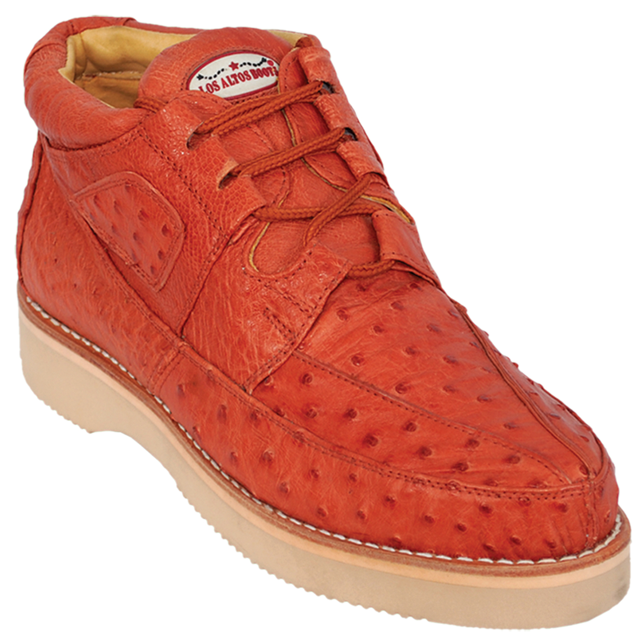 Franco Sarto Men\'s Brown Leather Ostrich Print Lace-Up Sneakers US 12.5 67576A Men main image 2