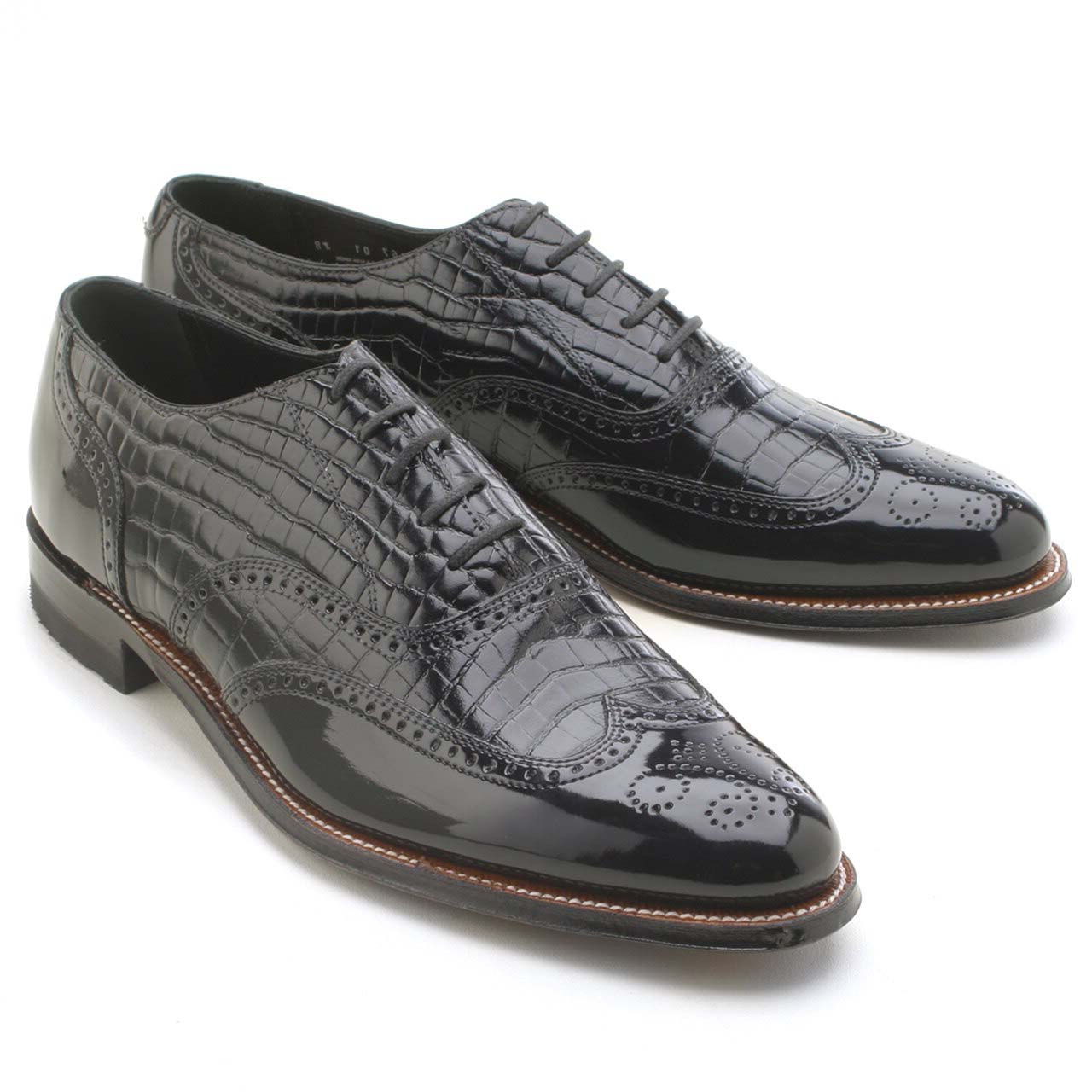 Stacy Adams Dayton Black Alligator 