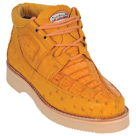 Wild West Buttercup Caiman With Ostrich Mens Casual Sneaker main image 1