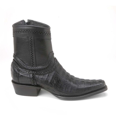 Caiman Tail Mens European Square Toe Boots main image 0