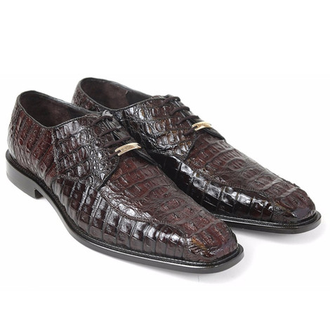 Belvedere Chapo Brown Genuine Crocodile Oxfords