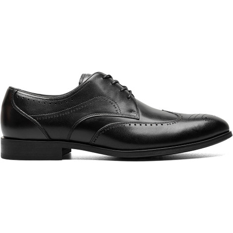 Scarpe Eleganti Uomo Bryant Di Stacy Adams – Oxford Stringate In Pelle Nera, Punta Cappuccio