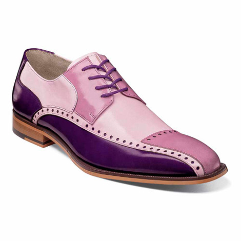 Plaza Purple Multi Modified Cap Toe Oxford | Stacy Adams 
