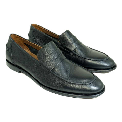Alan Payne Black Naples Loafers | Alan Payne Shoes display picture 3