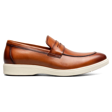 Spencer Tan Moc Toe Penny Slip On | Stacy Adams Dress  display picture 3