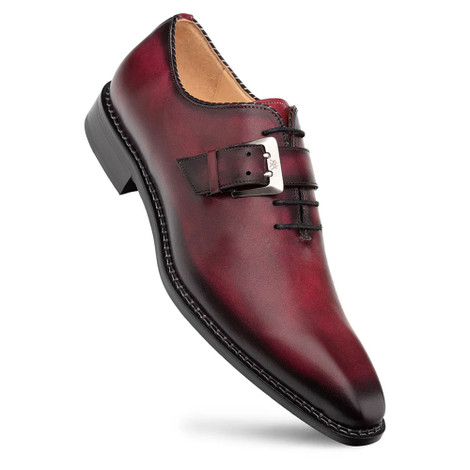 old Church's 4都市 monk strap dress shoes MACHADO-21317-BURGUNDY-