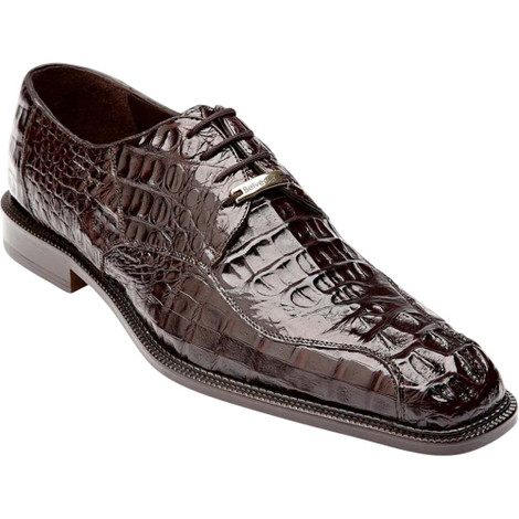 Belvedere Chapo Brown Alligator Luxury Shoe