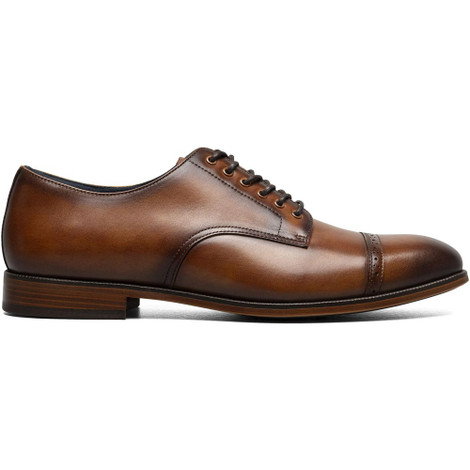 Stacy Adams Men's William Cap Toe Oxford Dress Shoes in Tan