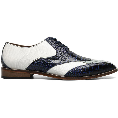 Stacy Adams Tristano Modified Bike Toe Oxford in Purple
