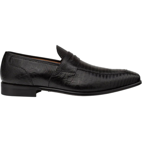 Mezlan Mens Genuine Lizard Skin Bit Loafers Brown‎ Leather Shoes Size 9.5M Mezlan Lizard Dress Shoes Cognac Penny Loafers Mayor main image 2