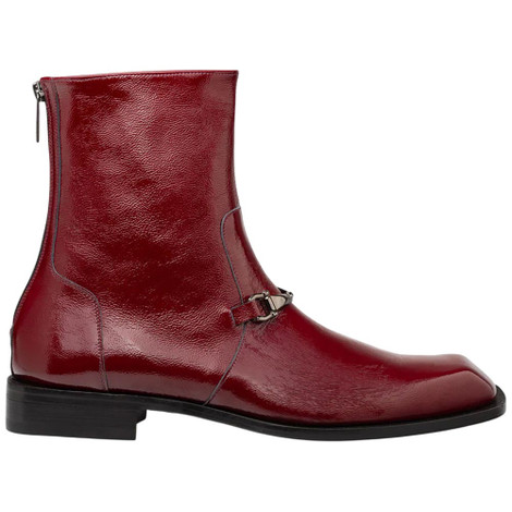 NEW MEZLAN men\'s buscemi hi-shine boot in burgundy Hi Shine Oxblood Boots Mens These Mezlan Buscemi Burgundy Hi  main image 3