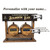 Personalized Bourbon Bar Double Barrel Racking System w/ Two Oak Barrels