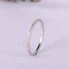 White Gold Full Eternity  Diamond Wedding Band Women Ring