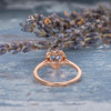 6mm Heart Shaped Morganite Ring Wedding Ring