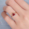 Pear Shaped Ruby Anniversary Ring