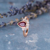 Pear Shaped Ruby Anniversary Ring