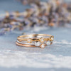 Minimalist Bezel Set Diamond Ring Set