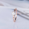  5mm Round Moissanite Anniversary Ring Diamond Wedding Ring