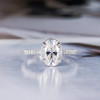 7*9mm Oval Cut Moissanite Bridal Ring Floral Unique