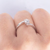 6 Prongs Infinity Round Cut Moissanite Ring