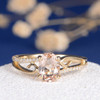 5*7 Oval Morganite Engagement Ring Bridal Anniversary Gift 