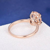 7*9mm Oval Cut  Antique Morganite Engagement Ring