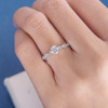 5mm Round Moissanite Anniversary Ring Diamond Wedding Ring