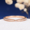 Unique Eternity Dainty Micro Pave Cross Infinity Minimalist Wedding Band