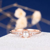  Pearl Antique Cluster Retro Art Deco Diamond Engagement Ring 