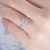 Cushion Moissanite Retro Unique Classic Milgrain Engagement Ring