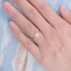 Akoya Pearl Engagement Ring Diamond Halo Plain Band