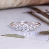 Round Moissanite Engagement White Gold Wedding Diamond Ring