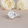 10*12mm Pear Cut Moissanite Wedding White Gold Ring Diamond Ring