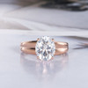 Oval Cut 8X10mm Moissanite Engagement Rose Gold Ring  Gift for Her 