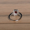 Natural Garnet Ring Red Gemstone Ring Silver Ring Promise Ring