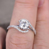 CZ Wedding Ring Sterling Silver Stackable Ring Promise Ring Bridal Ring