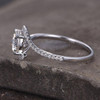 CZ Wedding Ring Sterling Silver Stackable Ring Promise Ring Bridal Ring